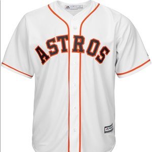 White Houston Astros Baseball Jersey L
